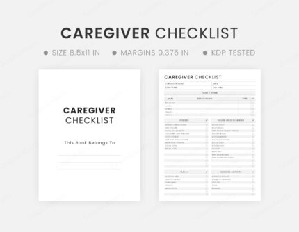 Caregiver Checklist Template