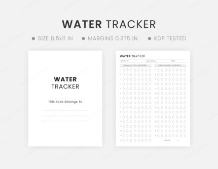 Monthly Water Tracker Printable