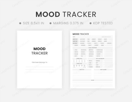 Mood Tracker Journal Page
