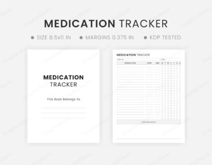Weekly Medication Tracker Template