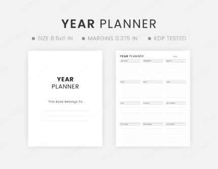 Year Planner Template